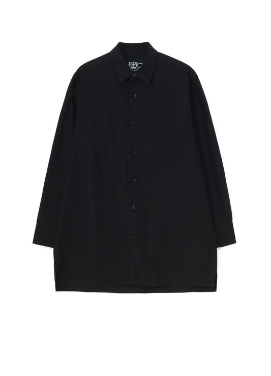 COTTON TWILL DOUBLE LAYERED SHIRT