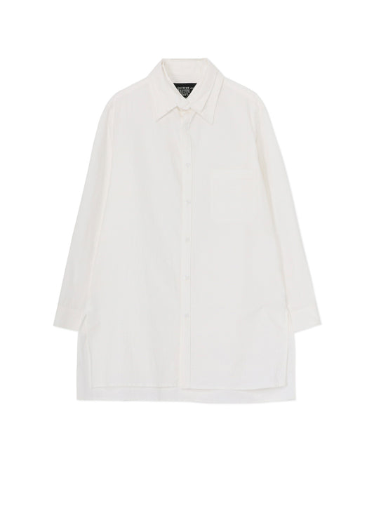 COTTON TWILL DETACHABLE COLLAR SHIRT