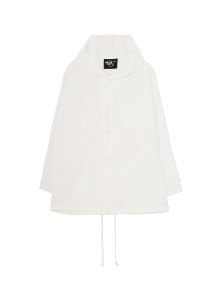 TA TUXEDO/WHITE FOODED BLOUSE