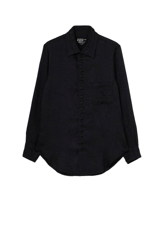 TRIACETATE  TWILL DOUBLE COLLAR BLOUSE