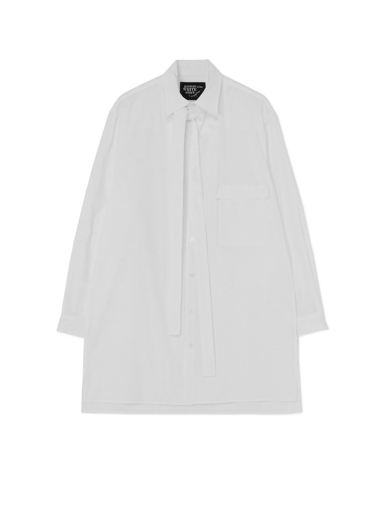 100/2 COTTON BROADCLOTH NECK TIE SHIRT – THE SHOP YOHJI YAMAMOTO