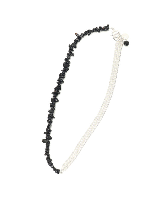 BLACK ONYX BEADS NECKLACE