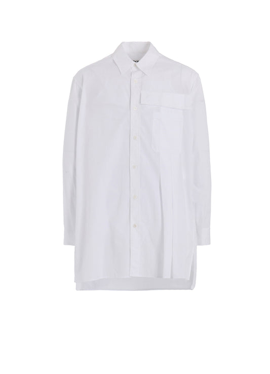 COTTON BROAD PLEATED SHIRT