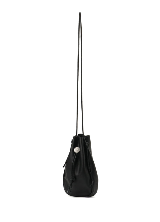 CONCHO DRAWSTRING LEATHER SHOULDER BAG