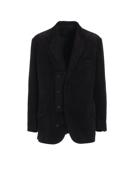 6W SOCCER CORDUROY OVERSIZE NOTCHED LAPEL JACKET