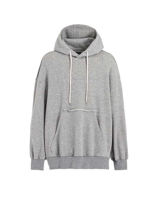 FRENCH TERRY SIDE ZIP HOODIE