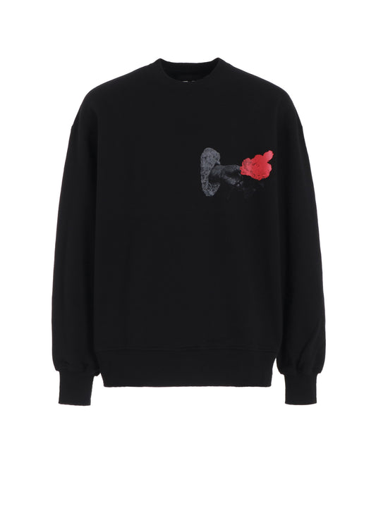 "ROSE IN THE HAND" GRAPHIC PULLOVER