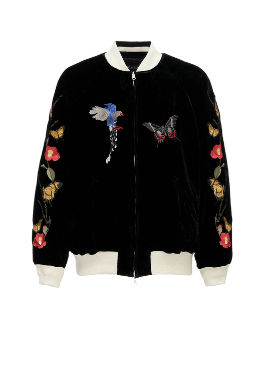 S'YTE X TAION EMBROIDERY REVERSIBLE BOMBER JACKET-S'YTE TOKYO