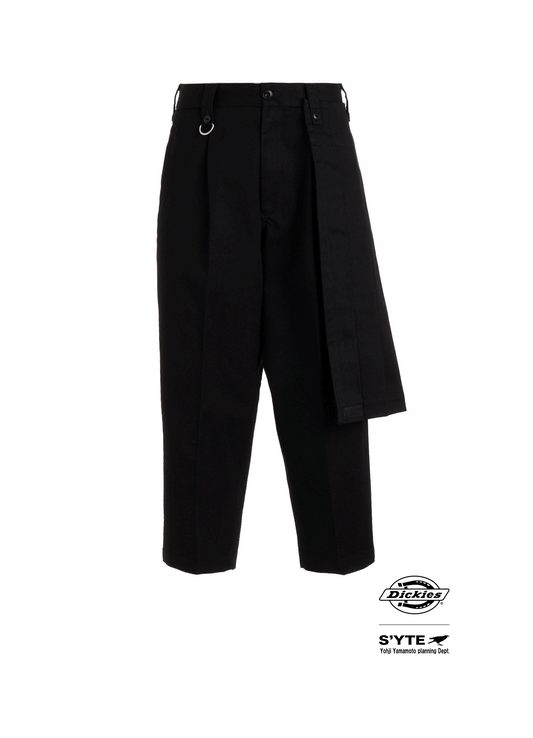 S'YTE × DICKIES-STRAIGHT PANTS WITH A REMOVABLE WRAP PANEL