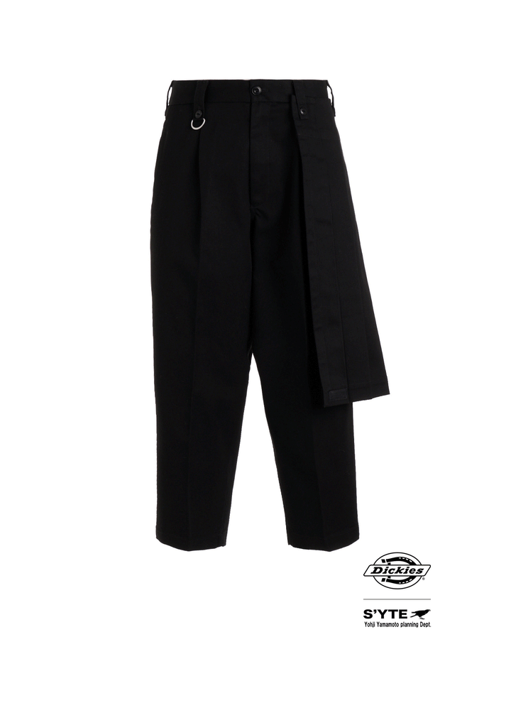 S'YTE × DICKIES-STRAIGHT PANTS WITH A REMOVABLE WRAP PANEL