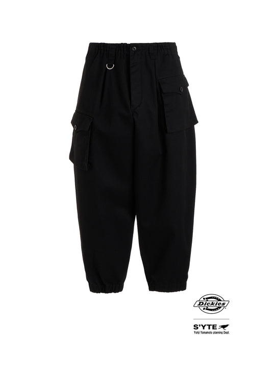S'YTE × DICKIES-ASYMMETRIC FLAP-POCKET TAPERED PANTS