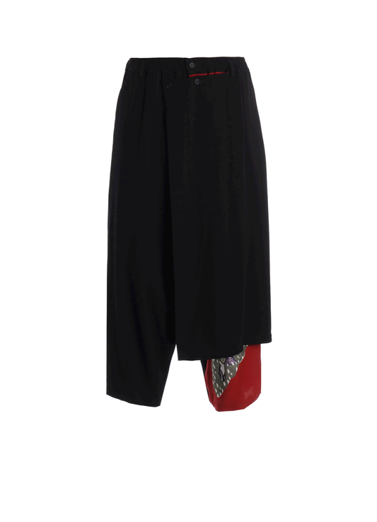 S'YTE X KAZUO KAMIMURA-LADY SNOWBLOOD PRINT WRAP PANTS