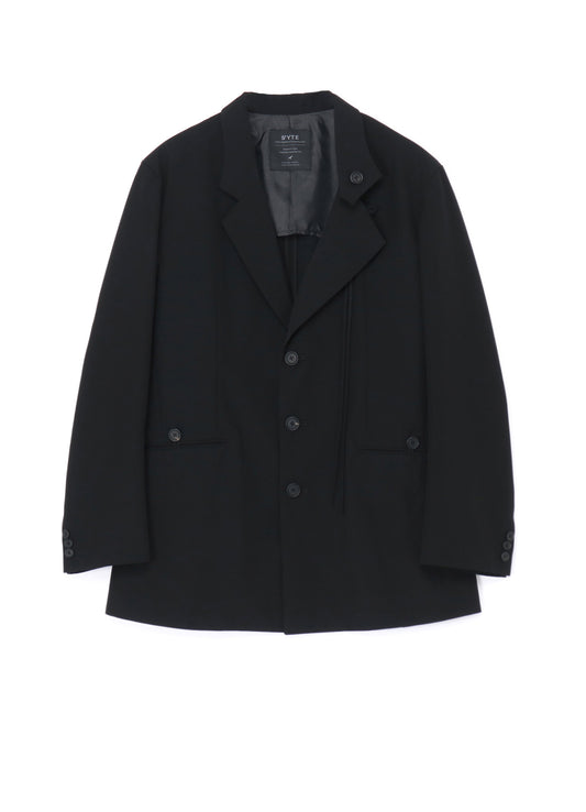 POLYESTER GABARDINE CORD TIE JACKET