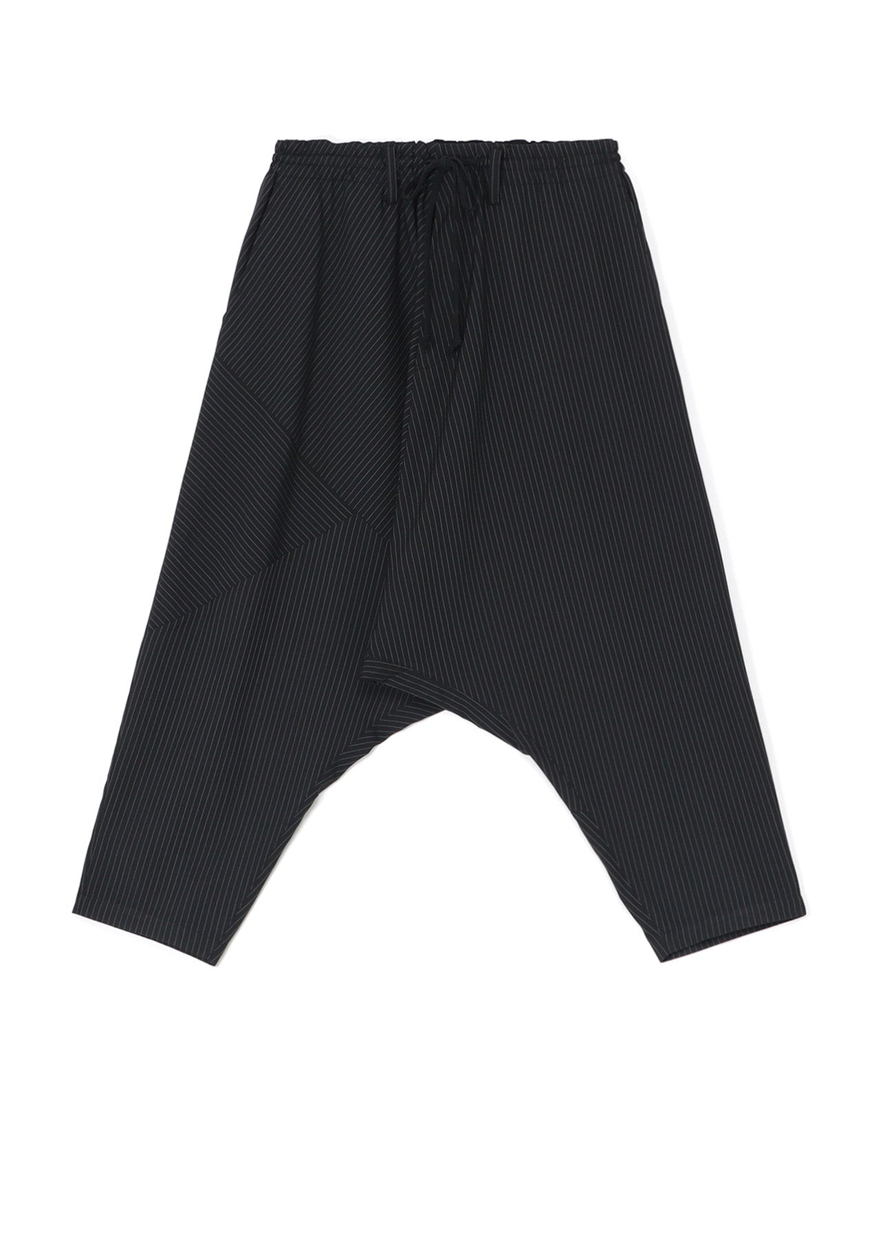 パンツ 1993AW YohjiYamamoto sample sarouelpants NEWSPAPER PRINT PANTS WITH HORIZONTAL PLEATS(S Black