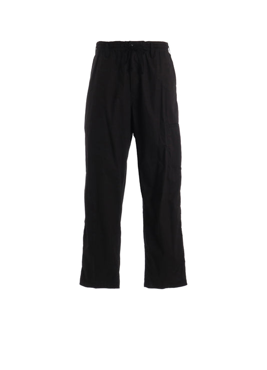 COTTON TYPEWRITER SIDE-POCKET TAPERED PANTS