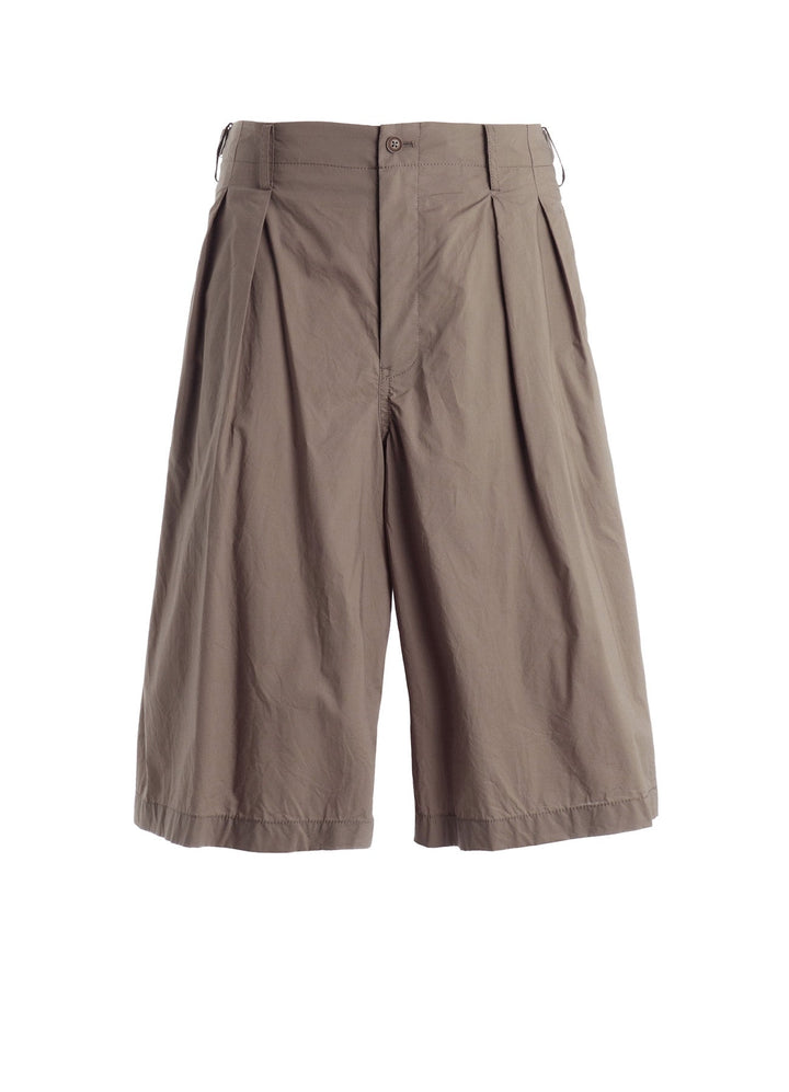 COTTON TYPEWRITER 2-TUCK SHORT PANTS