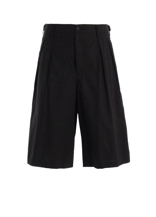 COTTON TYPEWRITER 2-TUCK SHORT PANTS