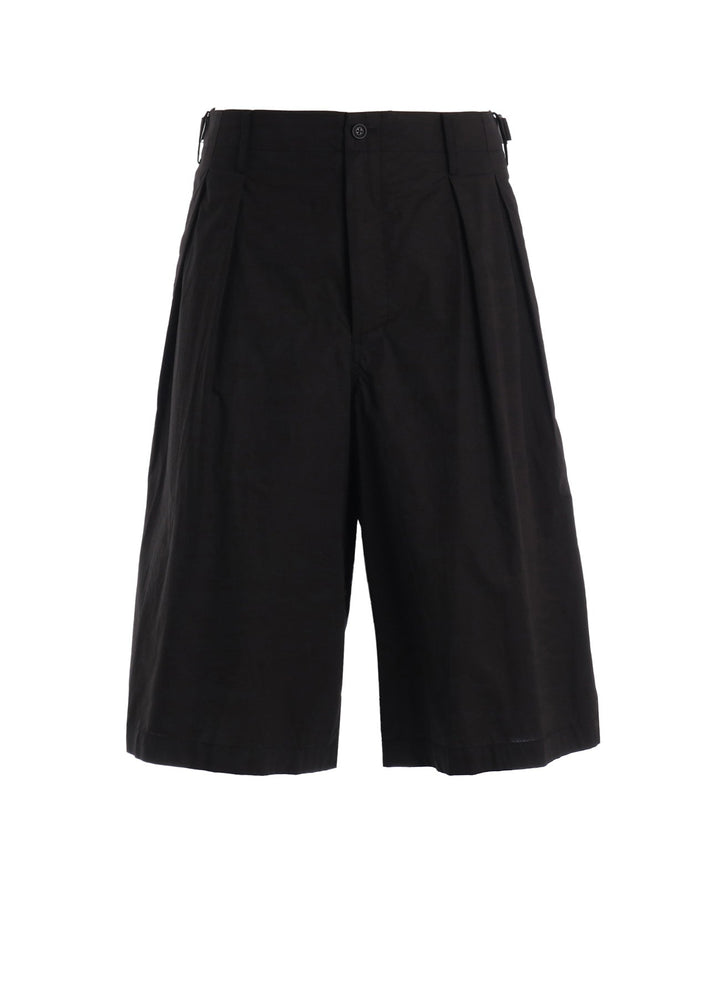 COTTON TYPEWRITER 2-TUCK SHORT PANTS