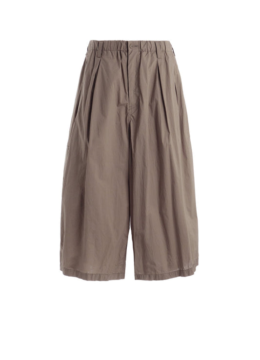 COTTON TYPEWRITER 2-TUCK SIDE-POCKET CULOTTE PANTS