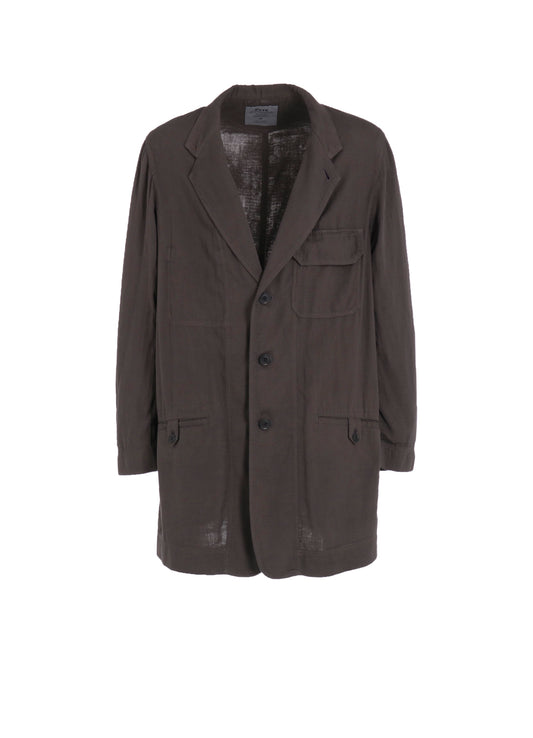 Double Gauze Long Work Jacket