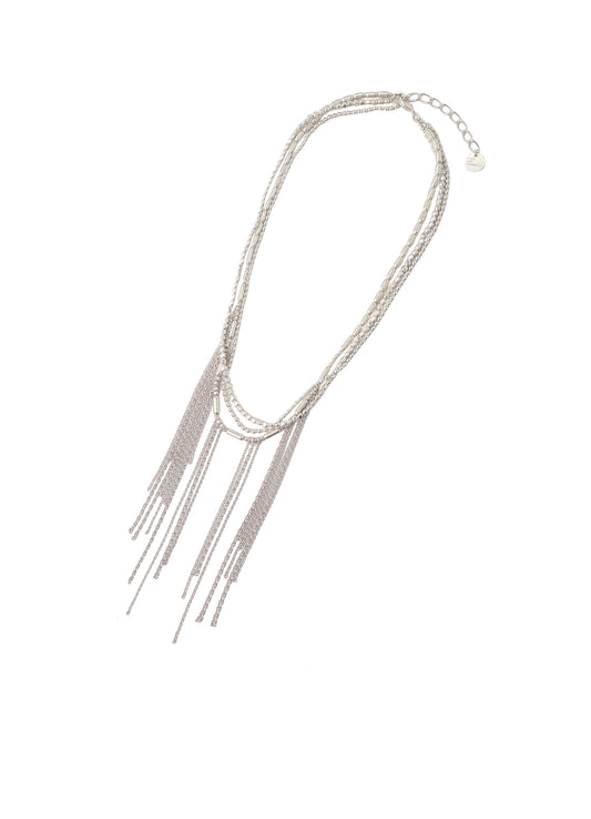 BRASS CHAIN TASSEL NECKLACE