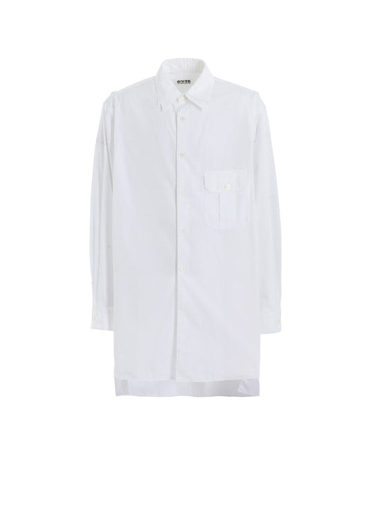 COTTON BROAD OVERSIZED DOUBLE COLLAR SHIRT