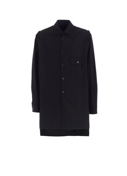 COTTON BROAD OVERSIZED DOUBLE COLLAR SHIRT