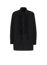 COTTON BROAD ASYMMETRICAL FRILL SHIRT