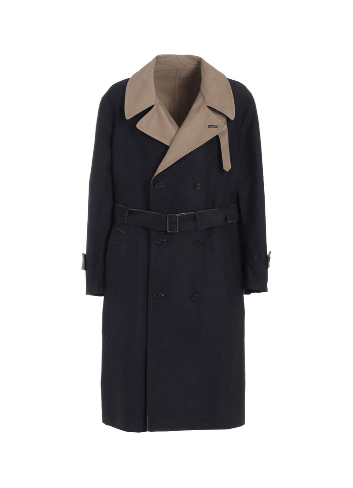 MOLESKIN REVERSIBLE TRENCH COAT