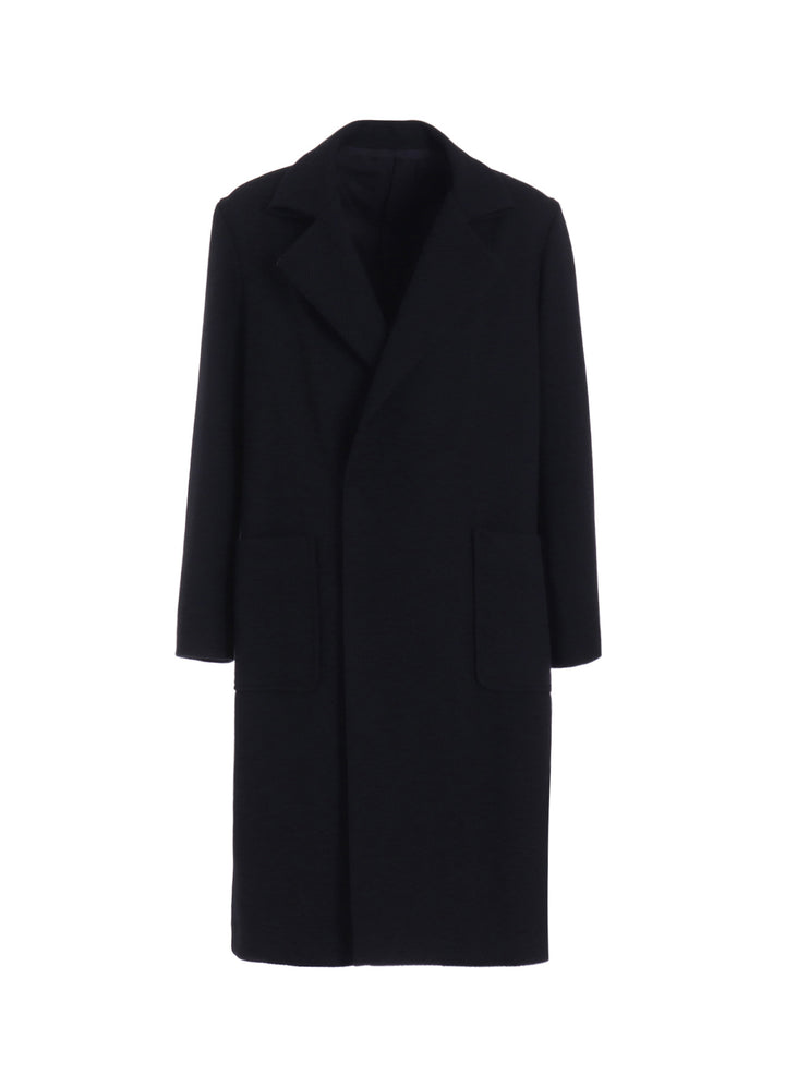 4/24 KERSEY TUBE LAPEL DOUBLE LONG COAT
