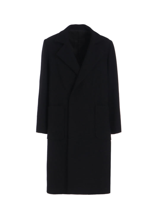 4/24 KERSEY TUBE LAPEL DOUBLE LONG COAT