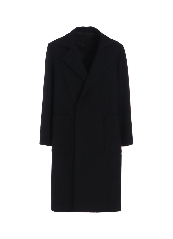 4/24 KERSEY TUBE LAPEL DOUBLE LONG COAT