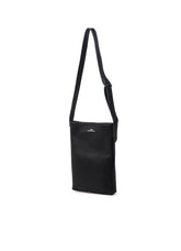 LEATHER PANEL SHOULDER BAG