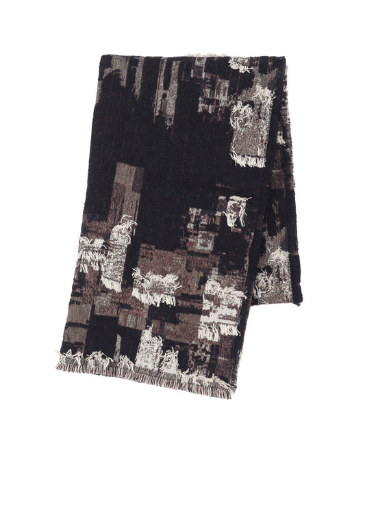 PATCHWORK CUT JACQUARD STOLE