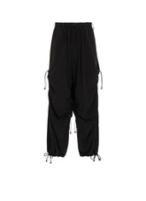 CREPE de CHINE SHIRRING WIDE PANTS