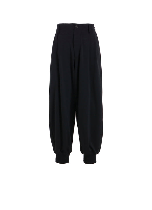 PE/SMOOTH TWO-TUCK RIB PANTS