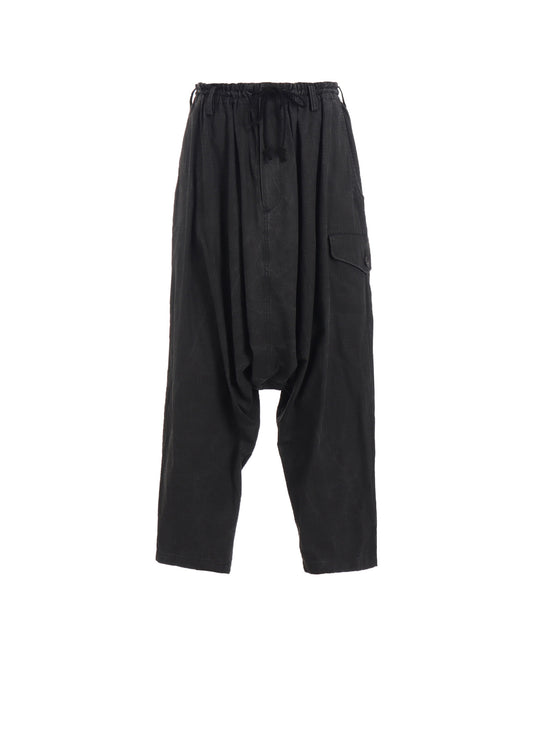 SUBTLE CHECK PIGMENT PRINT SAROUEL CARGO PANTS