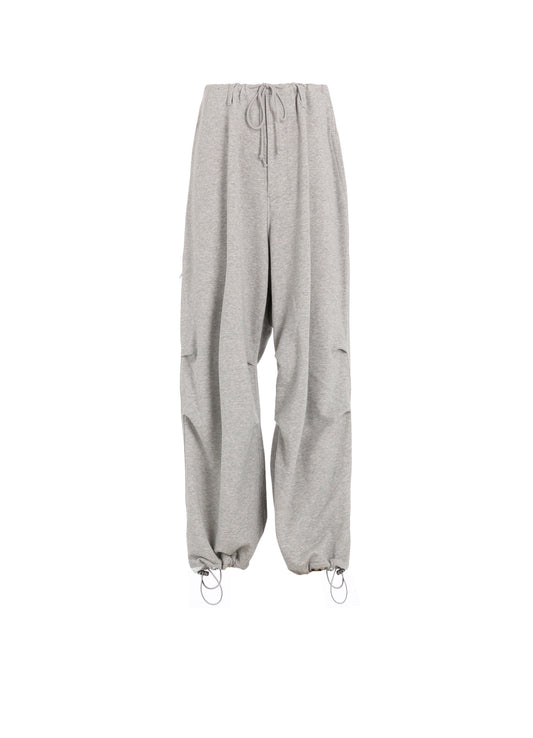 FRENCH TERRY TUCKED PANTS