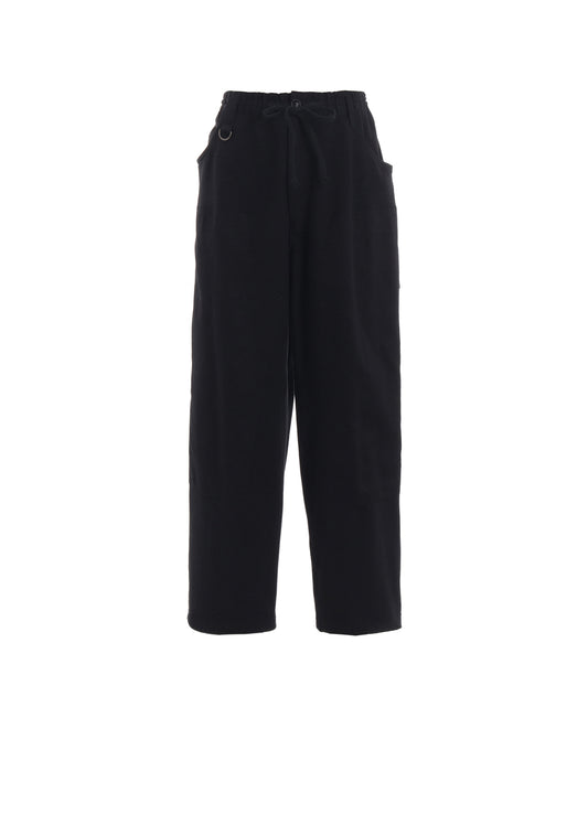 TWILL TERRY MIX DOUBLE-KNEE SWEATPANTS