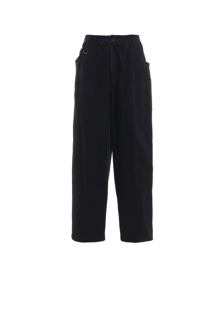 TWILL TERRY MIX DOUBLE-KNEE SWEATPANTS