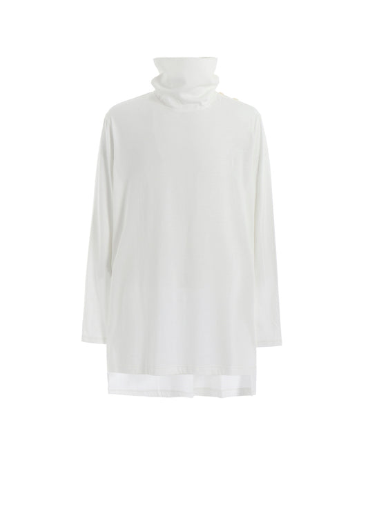 30/COTTON JERSEY TURTLENECK T-SHIRT