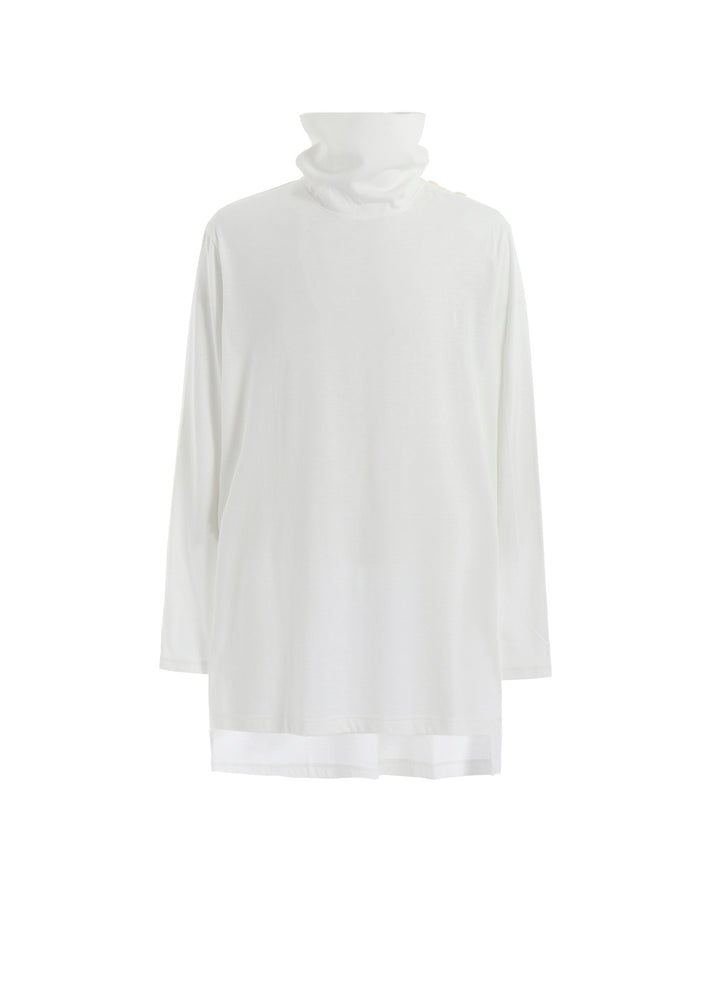 30/COTTON JERSEY TURTLENECK T-SHIRT