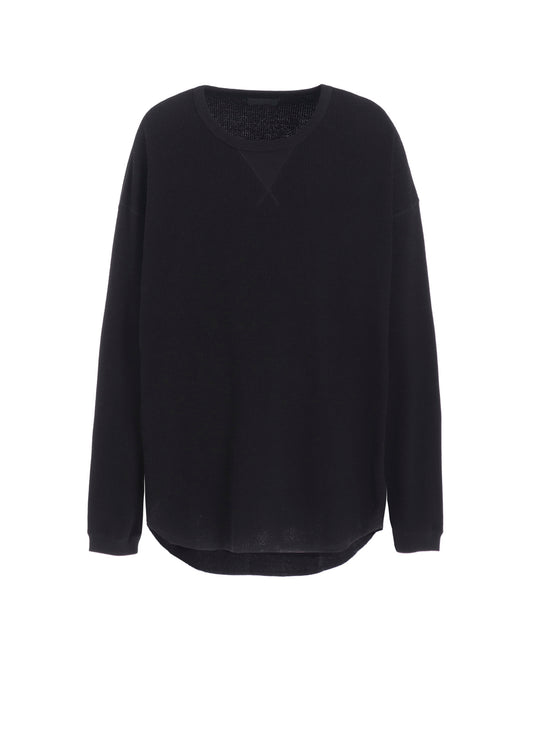 16/THERMAL WAFFLE GUSSET OVERSIZED T-SHIRT
