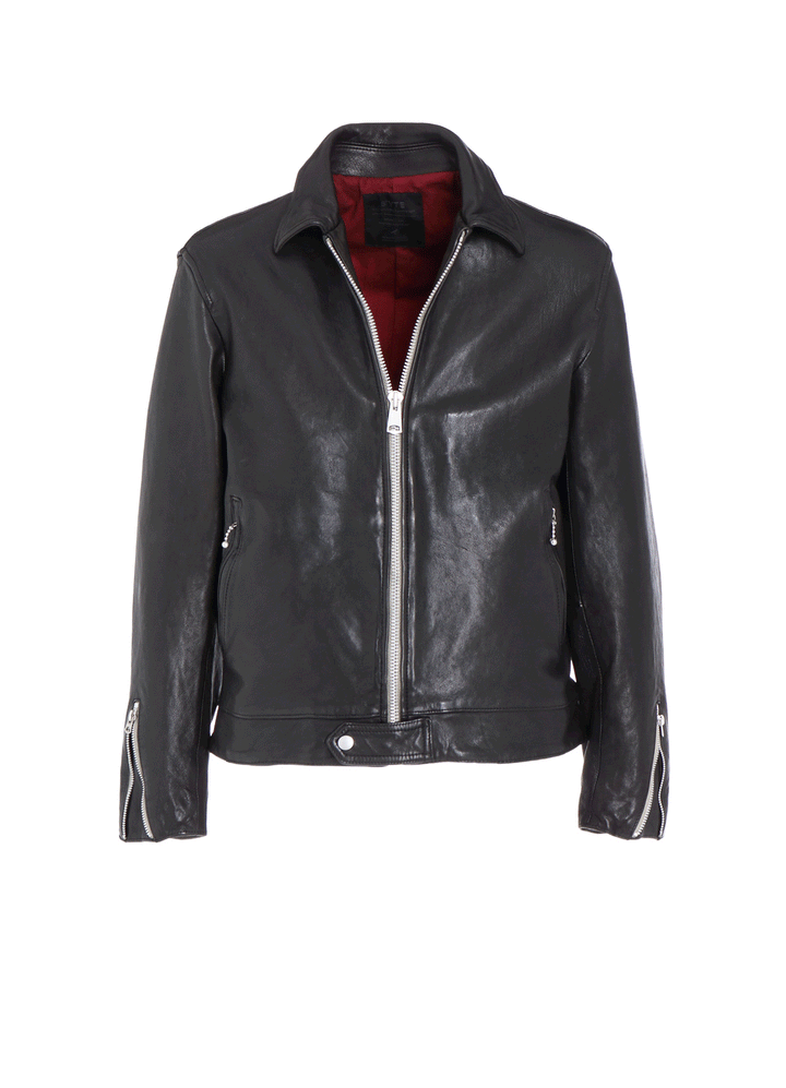 WASHED SHEEP LEATHER CLASSIC SINGLE-BREASTED JACKET