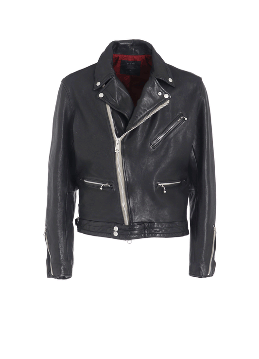 WASHED SHEEP LEATHER CLASSIC DOUBLE RIDERS JACKET