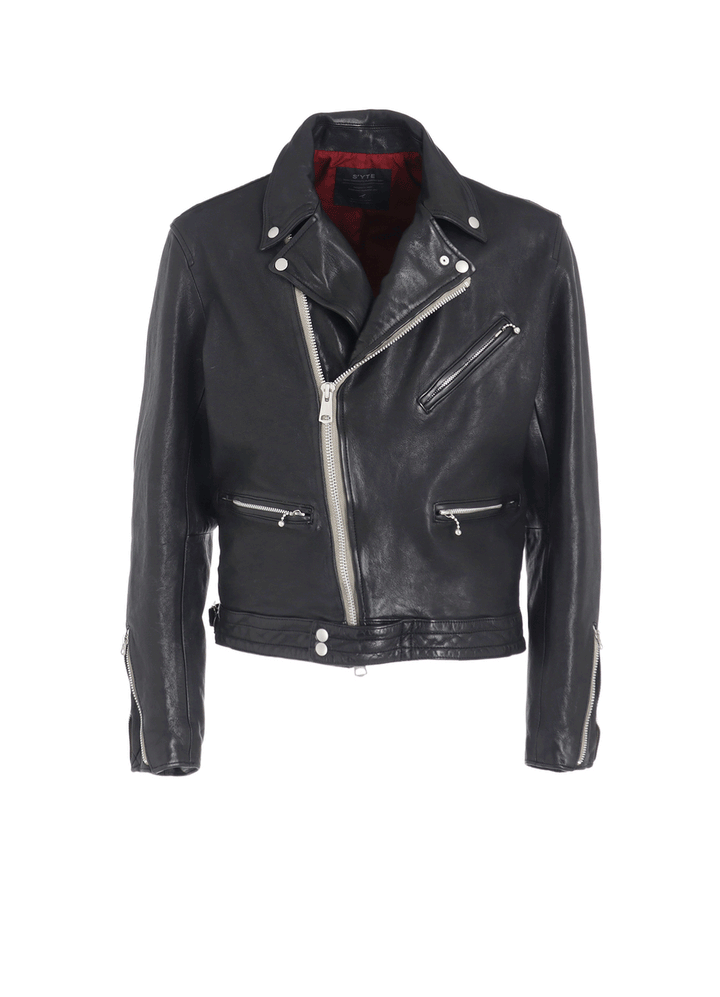 WASHED SHEEP LEATHER CLASSIC DOUBLE RIDERS JACKET