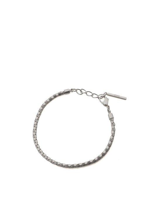 WOVEN KAGOME PATTERN CHAIN BRACELET