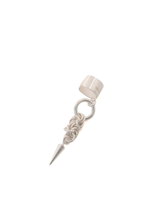 DENSE‑LINK CHAIN EAR CUFF