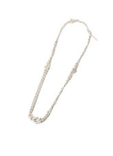 BRASS MIXED‑CHAIN NECKLACE