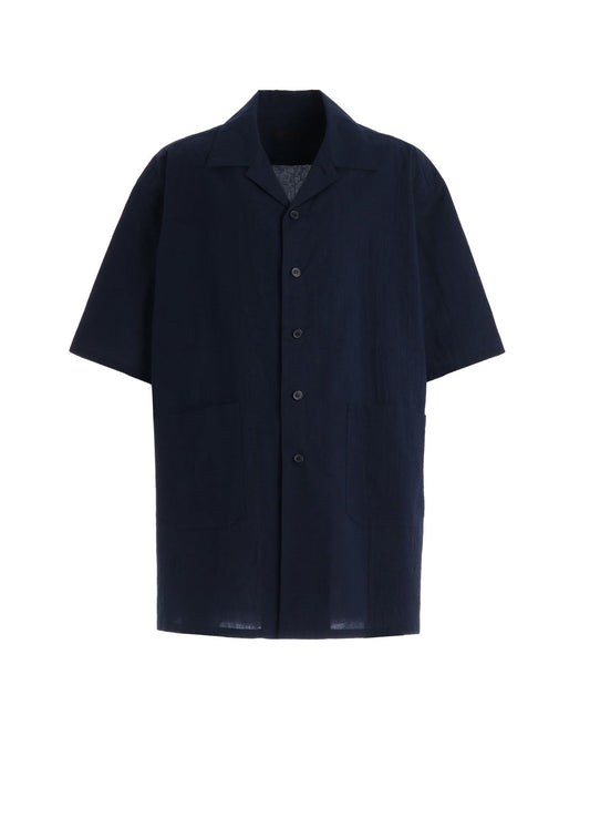60S COTTON LAWN OPEN COLLAR SHIRT